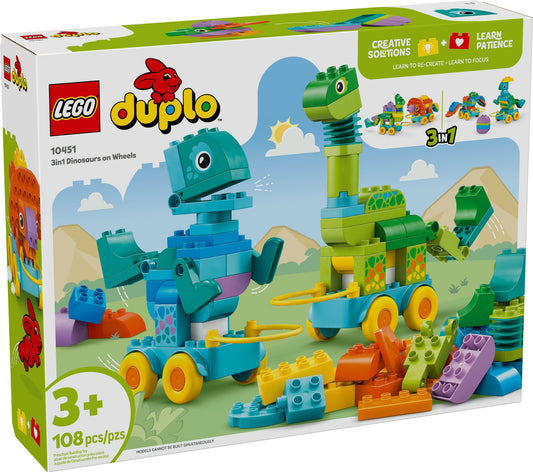 10451 3in1 Dinosaurs on Wheels (Retired) LEGO DUPLO