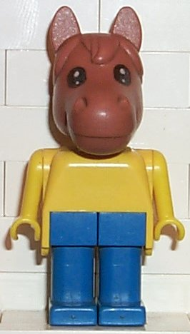 Fabuland Horse - Henry Horse, Brown Head (fab6a)