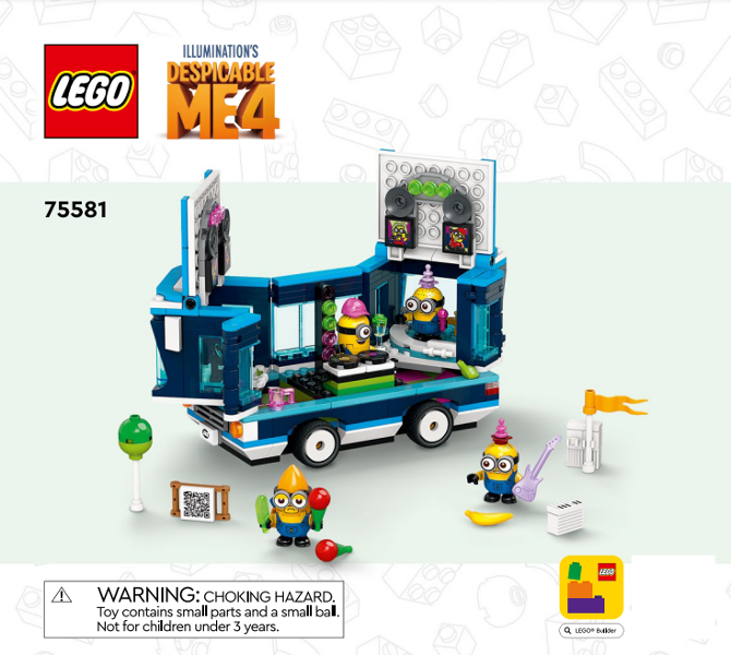 75581 Minions' Music Party Bus (Certified) LEGO Despicable Me