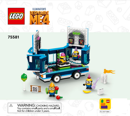 75581 Minions' Music Party Bus (Certified) LEGO Despicable Me