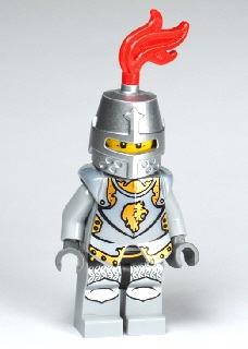 Kingdoms - Lion Knight Armor with Lion Head and Belt, Helmet Closed, Gray Beard (cas443)