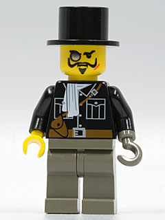 Lord Sam Sinister / Baron von Barron - Black Shirt, Dark Gray Legs, Black Top Hat (adv025)