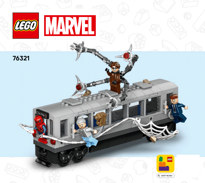76321 Spider-Man vs. Doc Ock Subway Train Scene (Certified) LEGO Super Heroes