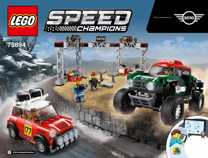 75894 1967 Mini Cooper S Rally and 2018 MINI John Cooper Works Buggy (Certified) LEGO Speed Champions