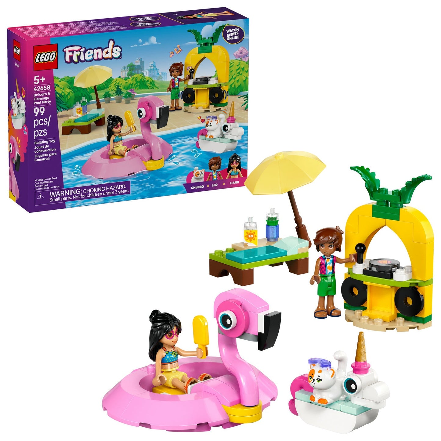 42658 Unicorn & Flamingo Pool Party