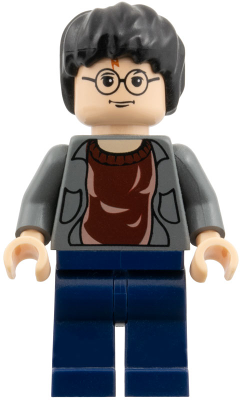 Harry Potter - Dark Bluish Gray Open Shirt Torso, Dark Blue Legs (hp057)