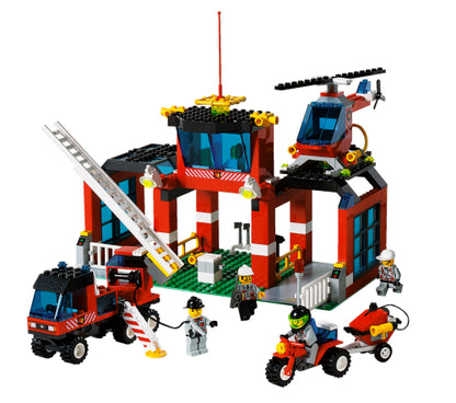 6478 Fire Fighters' HQ (Retired) LEGO Town