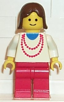 Necklace Red - Red Legs, Brown Female Hair (trn008)