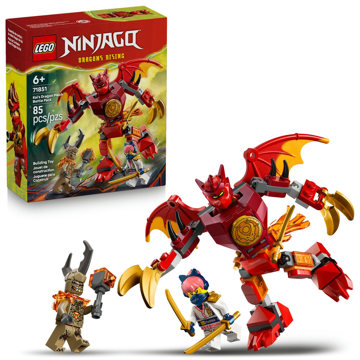 71851 Kai's Dragon Mech Battle Pack (Retired) LEGO Ninjago