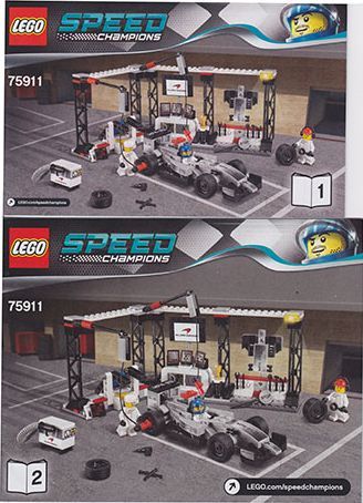 75911 McLaren Mercedes Pit Stop (Used) LEGO Speed Champions