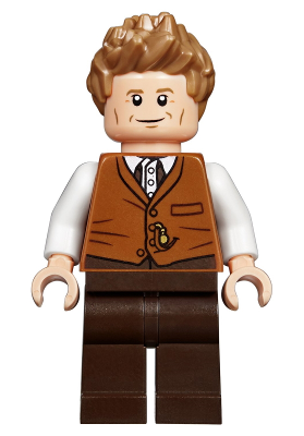 Newt Scamander - Dark Orange Vest (hp165)