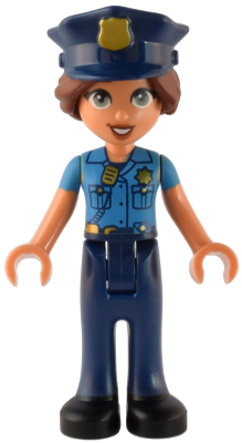 Friends Isabella (Nougat) - Dark Azure Uniform, Dark Blue Trousers, Dark Blue Police Hat (frnd0575)