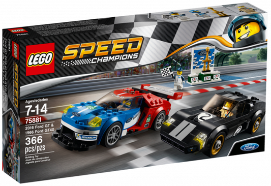 75881 2016 Ford GT & 1966 Ford GT40 (Retired) LEGO Speed Champions