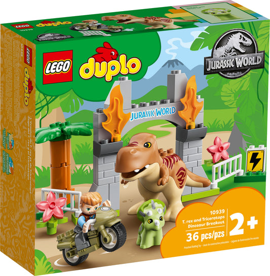 10939 T. rex and Triceratops Dinosaur Breakout (Retired) LEGO DUPLO