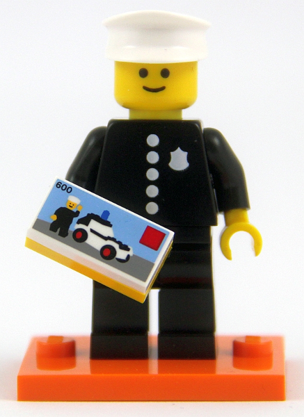1978 Police Officer - Series 18 Collectible Minifigure (col18-8)