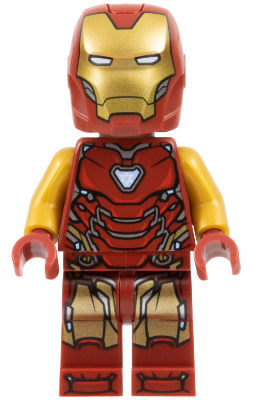 Iron Man - Mark 85 Armor, Large Helmet Visor, Thin Red Markings on Torso (sh0904)