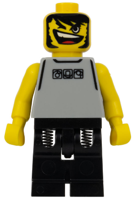 Basketball Street Player, Light Gray Torso and Black Legs (nba056)