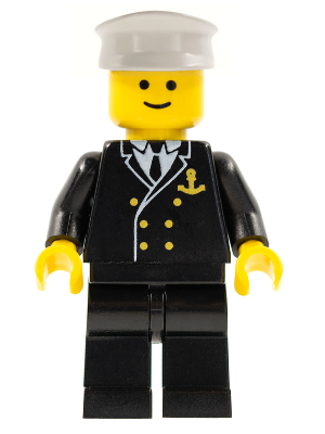 Boat Admiral with Gold Anchor Pattern (boat001)