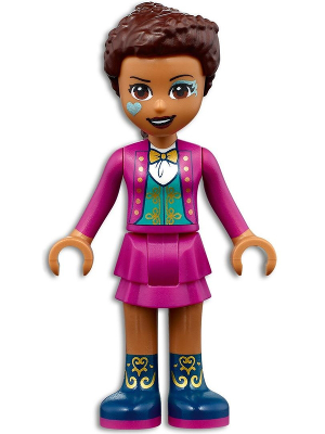 Friends Andrea - Magenta Jacket and Skirt, Dark Blue Boots (frnd0467)