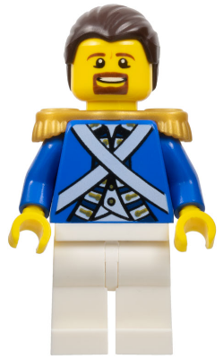 Bluecoat Sergeant 1 - Brown Moustache and Goatee (pi150)