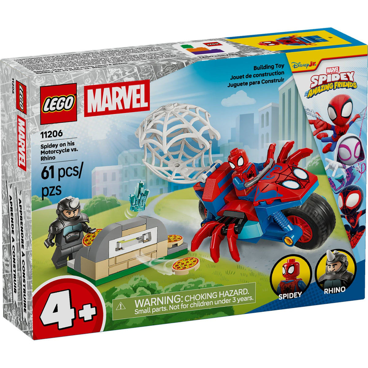 11206 Spidey on his Motorcycle vs. Rhino (Retired) LEGO Super Heroes