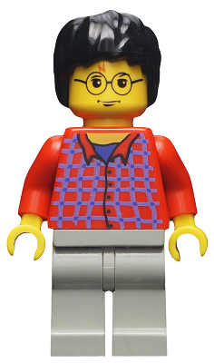 Harry Potter - Red Shirt Torso, Light Gray Legs (hp025)