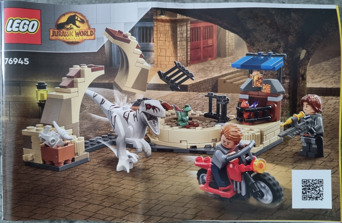 76945 Atrociraptor Dinosaur: Bike Chase (Used) LEGO Jurassic World
