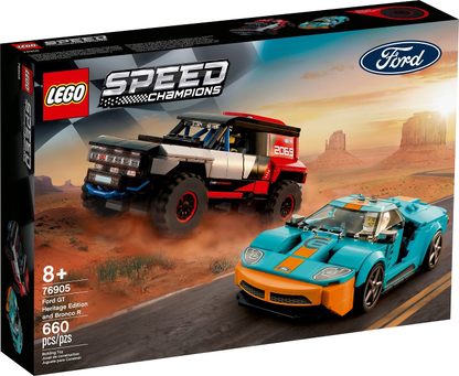 76905 Ford GT Heritage Edition and Bronco R (Retired) LEGO Speed Champions