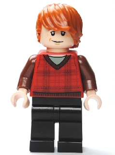 Ron Weasley - Red Tartan Sweater, Black Legs (hp113)