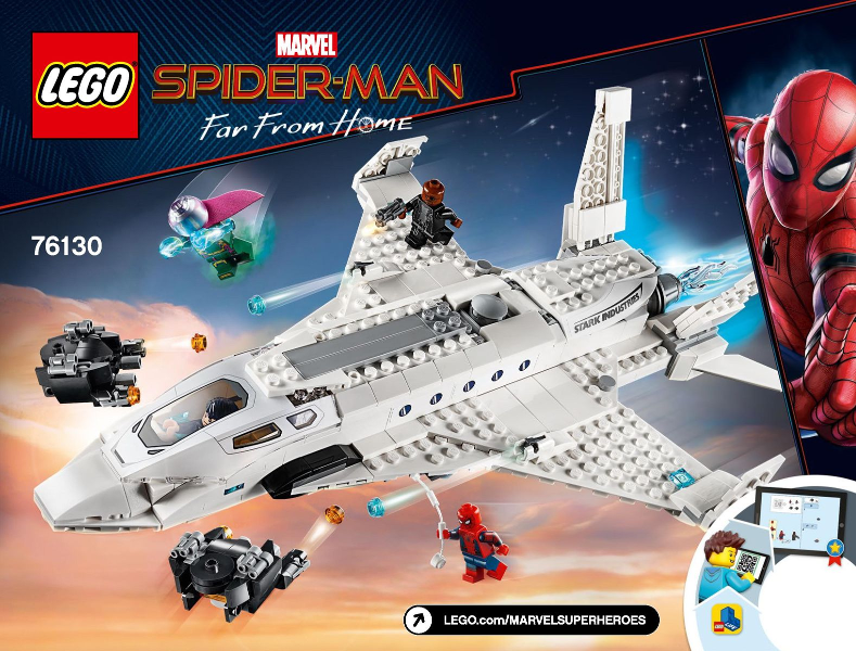 76130 Stark Jet and the Drone Attack (Used) LEGO Super Heroes