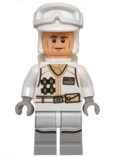 Hoth Rebel Trooper White Uniform (Cheek Lines) (sw0678)