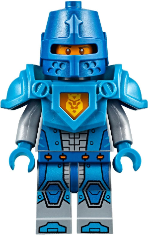 Royal Soldier / King's Guard - Blue Helmet with Eye Slit, Dark Azure Armor and Hands (nex039b)
