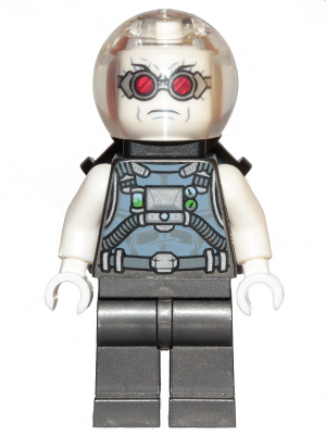 Mr. Freeze, Pearl Dark Gray, Neck Bracket with 4 Angled Handles (sh0621)