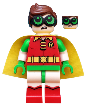 Robin - Green Glasses, Smile / Worried Pattern (dim041)