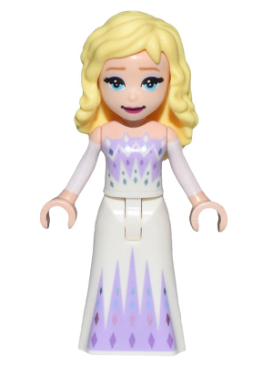 Elsa - White and Lavender Dress (dp158)