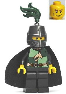 Kingdoms - Dragon Knight Quarters, Helmet Closed, Cape, Vertical Cheek Lines (cas464)