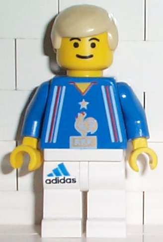 Soccer Player French Team, White Legs Player 4 (soc104)