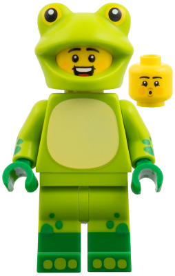 Frog Costume Fan, Series 28 (Minifigure Only) (col465)