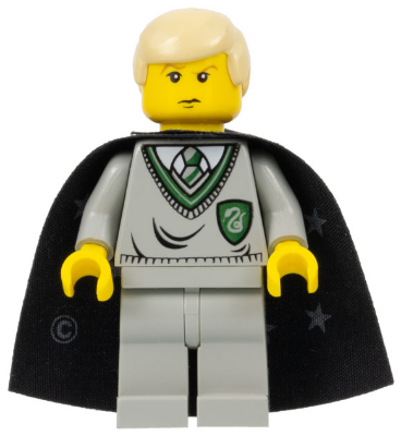 Draco Malfoy - Slytherin Torso, Black Cape with Stars (hp040)