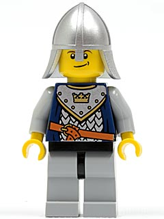 Fantasy Era - Crown Knight Scale Mail with Crown, Helmet with Neck Protector, Crooked Smile (cas382)