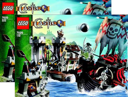 7029 Skeleton Ship Attack (Used) LEGO Castle