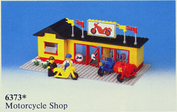 6373 Motorcycle Shop (Used) LEGO Town