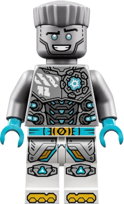 Zane - Dragons Rising, Flat Silver Torso, Smile (njo0953)