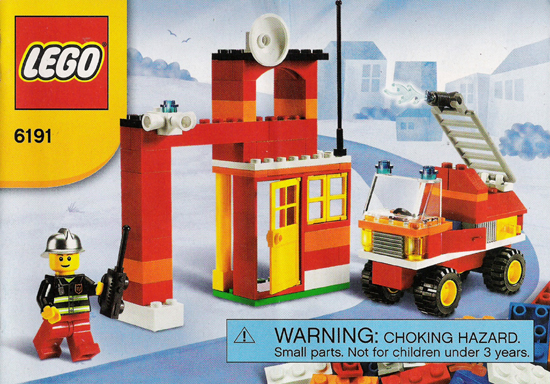 6191 Fire Fighter Building Set (Certified) LEGO Town