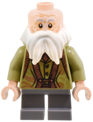 Professor Filius Flitwick - Olive Green Suit, Dark Bluish Gray Short Legs (hp264)