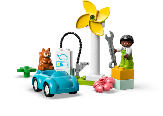 10985 Wind Turbine and Electric Car (Used) LEGO DUPLO