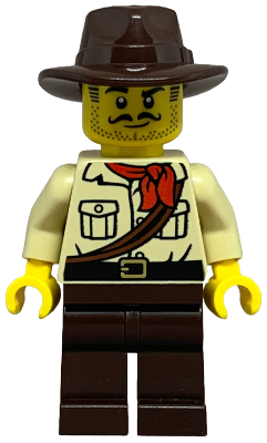 City Jungle Explorer - Tan Shirt, Dark Brown Legs and Fedora (cty1765)