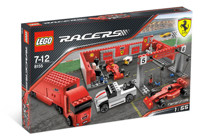 8155 Ferrari F1 Pit (1:55) (Retired) LEGO Racers