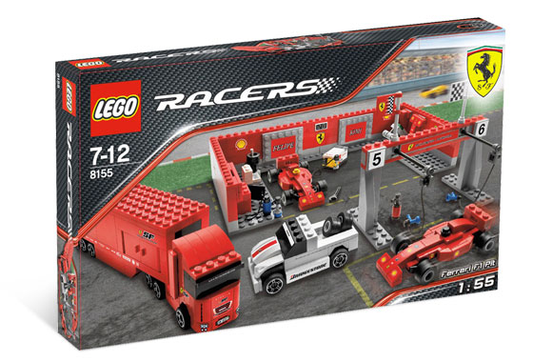 8155 Ferrari F1 Pit (1:55) (Retired) LEGO Racers