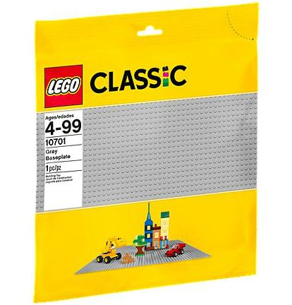 10701 Gray Baseplate (Retired) LEGO Classic